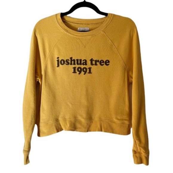 Grayson Threads Mustard Yellow Cropped Crew neck Sz XL